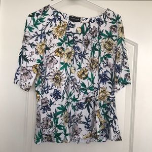 Floral Peplum Blouse